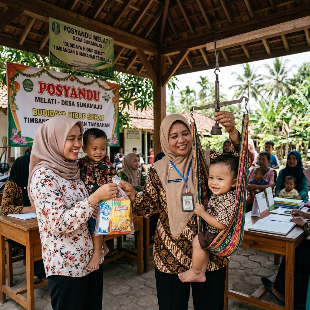 Pelaksanaan Posyandu Integrasi Layanan Primer (ILP) Balita dan Lansia Desa Popodu